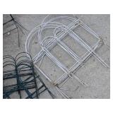 Metal Garden Edging and Decorative Wreath