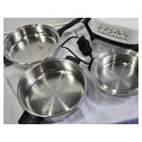 West Bend Electric Skillet with Stainless Steel Pans