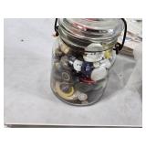 Vintage and Modern Button Collection including Assorted Styles, Sizes, and Brands