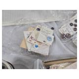 Vintage and Modern Button Collection including Assorted Styles, Sizes, and Brands
