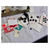 Vintage and Modern Button Collection including Assorted Styles, Sizes, and Brands