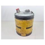 Vintage Imperial Oil 5 Gallon Metal Oil Can
