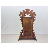 Antique Wood Windup Mantle Clock w/Key