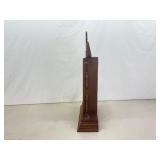 Antique Wood Windup Mantle Clock w/Key