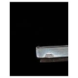 .925 Sterling Silver Crystal Bar Pendant Necklace