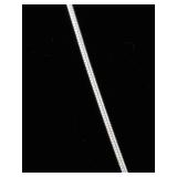 .925 Sterling Silver 24" Adjustable Crystal Slide Pendant Cable Necklace