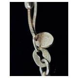 .925 Sterling Silver 2 Strand Beaded Vermeil Necklace