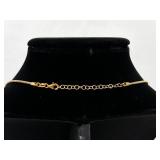 .925 Sterling Silver LONG Beaded Vermeil Necklace