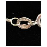 .925 Sterling Silver Dual Strand Necklace
