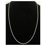 .925 Sterling Silver Thicker Rope Necklace