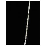 .925 Sterling Silver LONG Box Chain Necklace