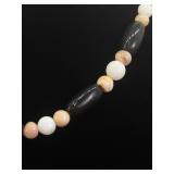 Jasper, Quartz and Onyx Stone Necklace