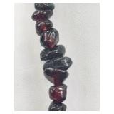 LONG Strand of Semi-Polished Raw Garnets