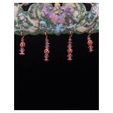 Artisan Enamel Necklace and Earring Set