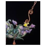 Artisan Enamel Necklace and Earring Set