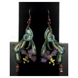 Artisan Enamel Necklace and Earring Set