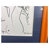 Framed Pablo Picasso Lithograph of a Nude