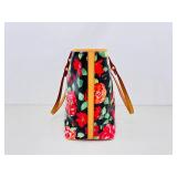 Authentic Dooney & Bourke Rose Garden Bloom PVC Shopping Tote Bag