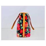 Authentic Dooney & Bourke Rose Garden Bloom PVC Shopping Tote Bag