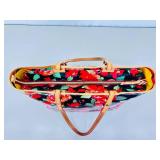Authentic Dooney & Bourke Rose Garden Bloom PVC Shopping Tote Bag