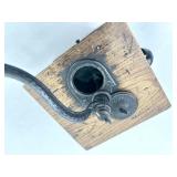 Lot of Antique Wood Coffee Bean Grinders, Cookie Embosser, and Ice Pick