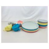 Lot of 4 different Color Spaulding 8 Piece Dinner Sets (32 Pieces Total)