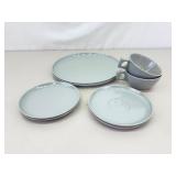 Lot of 4 different Color Spaulding 8 Piece Dinner Sets (32 Pieces Total)