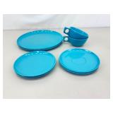Lot of 4 different Color Spaulding 8 Piece Dinner Sets (32 Pieces Total)
