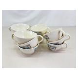 1960s Canonsburg Pottery Temporama 12 Person Desert Set