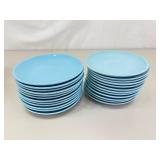 1960s Canonsburg Pottery Temporama 12 Person Desert Set