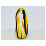 14" Hand Blown Murano Style Vase