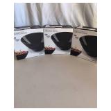 3 Naturally Cooling Ceramic Serving Bowls