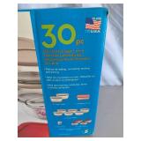 30 Piece Glass Food Storage Containers
