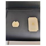 J.W. Krogman Set of 6 Salad Plates in Fine Bone China - The Allingham Gold