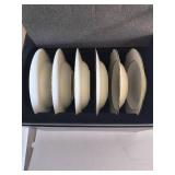 J.W. Krogman Set of 6 Salad Plates in Fine Bone China - The Allingham Gold