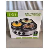 3 Combo Crock Round Slow Cooker