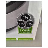 3 Combo Crock Round Slow Cooker