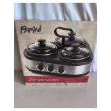 3- 1 Qt Appetizer Warmer Pots with adjustable Temperature Controls