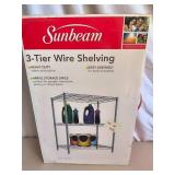 3-Tier Wire Shelving Unit
