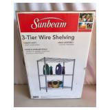 3-Tier Wire Shelving Unit