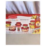 Rubbermaid -28 Piece storage container stackable set