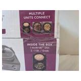 Crock Pot - Hook Up unit with (2) 1 Qt ovals