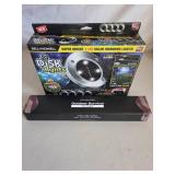 Set of 4 Outdoor Disk Lights -Solar Powered & Outdoor Survival Pivot Light - 2 piece lot