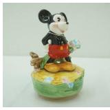 Vintage Mickey Mouse Ceramic Music Box