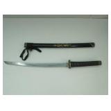 Japanese-style katana sword with scabbard