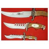 Vintage James Dean 3 piece knife set and wooden box