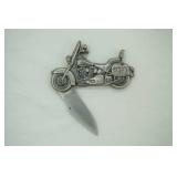 2" folding knife. 440 Stainless Steel. Motorcycle Hilt