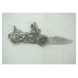 2" folding knife. 440 Stainless Steel. Motorcycle Hilt