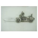 2" folding knife. 440 Stainless Steel. Motorcycle Hilt