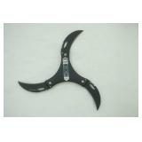 John Wayne black tri folding blade throwing knife